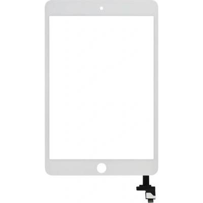 Digitizer s IC čipem iPad Mini 3 (bez tlačítka Home) – Aftermarket Plus – bílý IPD0761