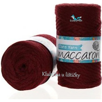 Maccaroni Cord Yarn 6mm bordó - 15