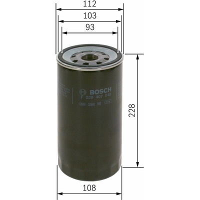 Olejový filter BOSCH F 026 407 048