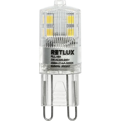 RETLUX Žiarovka LED G9 2W biela teplá RLL 468