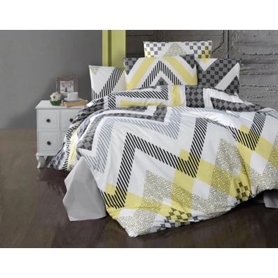 Brotex Obliečky bavlna Zigzag grey 200x200 70x90