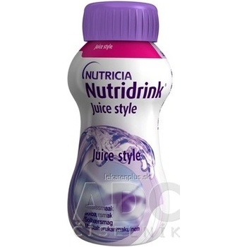 Nutridrink Juice style s príchuťou čiernych ríbezlí 4x 200 ml