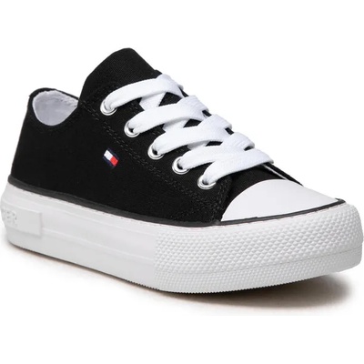 Tommy Hilfiger Кецове Tommy Hilfiger Low Cut Lace-Up Sneaker T3A4-32118-0890 M Black 999 (Low Cut Lace-Up Sneaker T3A4-32118-0890 M)