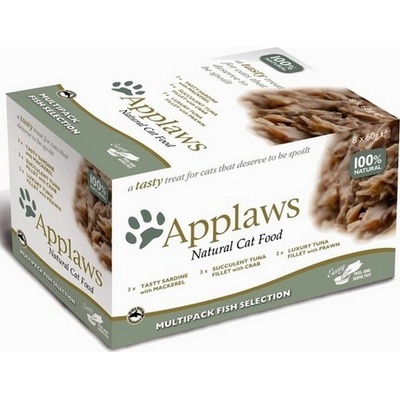 Applaws Cat Pot MultiFish Rybí výběr 8 x 60 g – Zboží Mobilmania