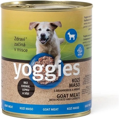 Yoggies kozí konzerva s bramborem a mrkví 800 g