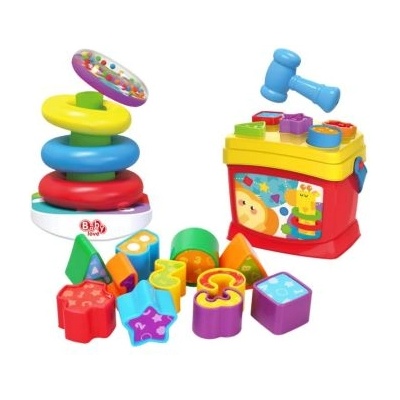 Man Yuk Toys Комплект игри за събиране на форми и изграждане на кули