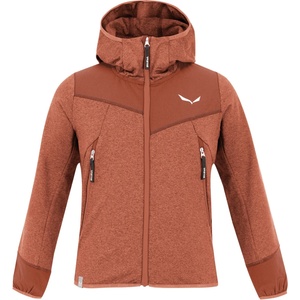Salewa Детско поларено яке Salewa Kid's Agner Melange PolarLite Full Zip Hoody Fleece jacket - Etruscan Red - размер 140 (EU) (703-3816-0415)