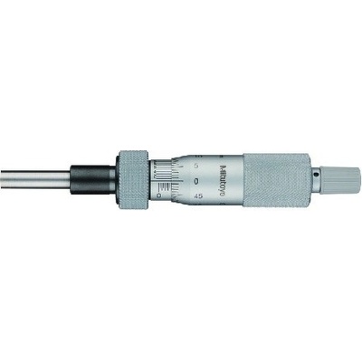 Mitutoyo Vestavné mikrometrické hlavice s rozsahem 25mm střední provedení s aretací 0-25 mm plochá jednoduchá řehtačka 150-211-10