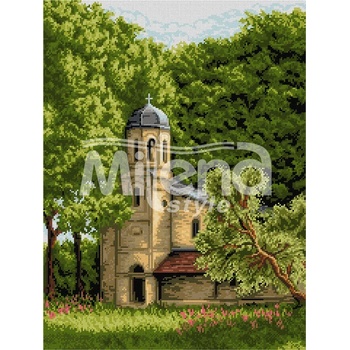 Milena Style Църквата в Гела - гоблен със схема конци Ariadna 1: 1