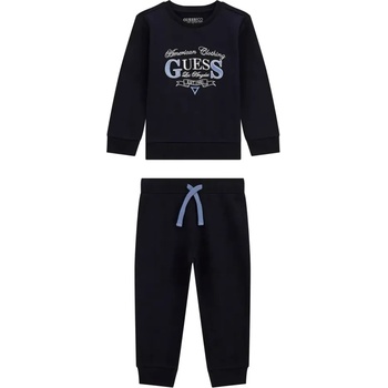 Guess Тъмно син спортен екип за мини момче с блуза и спортен панталон Guess