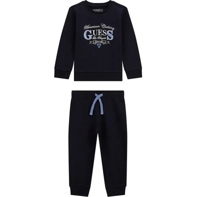 Guess Тъмно син спортен екип за мини момче с блуза и спортен панталон Guess