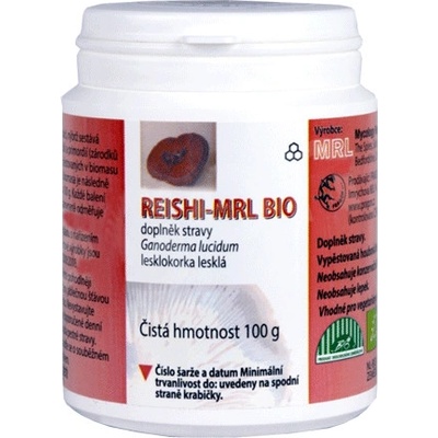 MRL Reishi Lesklokorka Ganoderma BIO prášek 100 g
