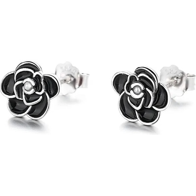 Majya Strieborné náušnice ROSES 10133