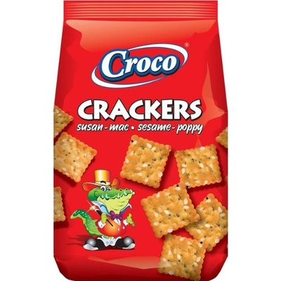 CROCO krekry s makom a sezamom 100 g/12