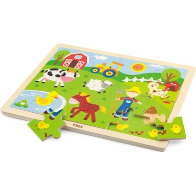 Viga puzzle farma hračky