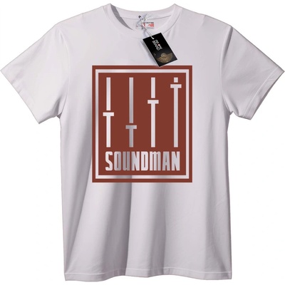 NOONEBRAND Тениска Звукаджия - 4XL, White