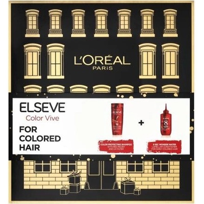 L'Oréal Paris Elseve Color-Vive darčekový set šampón Elseve Color Vive 250 ml + balzam na vlasy Elseve Color Vive 8 Second Wonder Water 200 ml