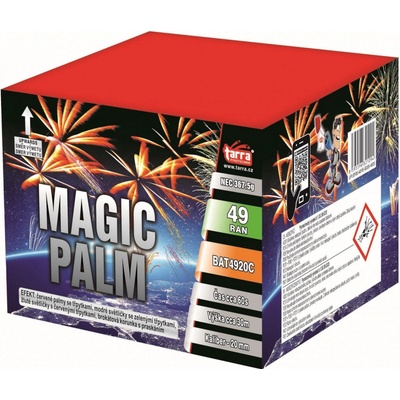Ohňostroj Baterie výmetlic MAGIC PALM 49 ran 8 1 Čína BAT4920C
