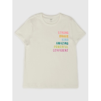 GAP Памучна тениска GAP GAP | Byal | ЖЕНИ | XXS