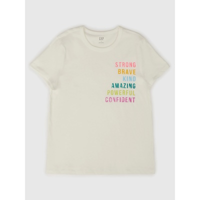 GAP Памучна тениска GAP GAP | Byal | ЖЕНИ | XXS