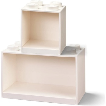 LEGO® Комплект от 2 детски бели рафта за стена Brick - LEGO® (41171735)