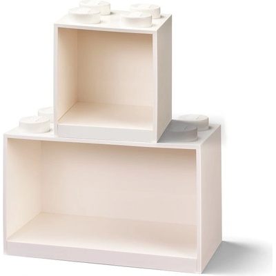 LEGO® Комплект от 2 детски бели рафта за стена Brick - LEGO® (41171735)