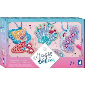 Janod Творчески комплект Janod - Magic Ocean, диамантени ключодържатели (J07793)
