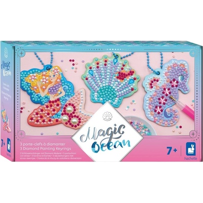 Janod Творчески комплект Janod - Magic Ocean, диамантени ключодържатели (J07793)
