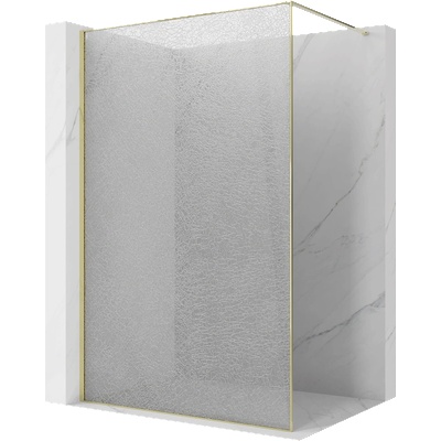 Mexen Kioto душ стена Walk-in 70 x 200 см, прозрачен crackle 12 мм, злато - 800-070-101-50-04-X (800-070-101-50-04-X)