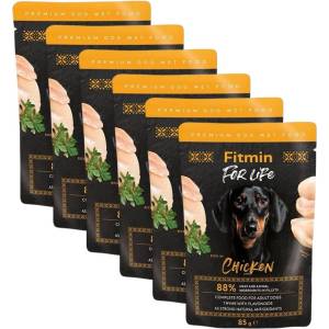 Fitmin For Life Консерва с пиле и подправки 6 x 85 г