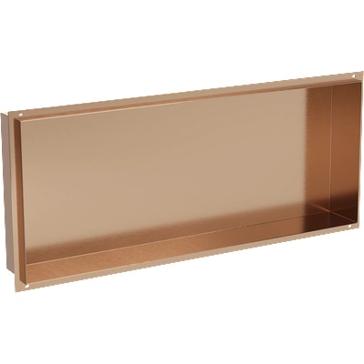 Mexen X-Wall-NR нишева полица без фланец 75 x 30 см, четкана мед - 19C1753010 (19C1753010)