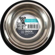 M-Pets Crock NEW Miska nehrdzavejúca s gumou S 0,355 l