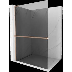 Mexen Kioto+ L душ преграда с рафт Walk-in 100 x 200 cm, графит, матирана мед - 800-100-123-65-40 (800-100-123-65-40)