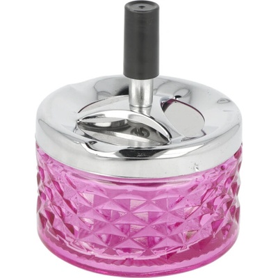 Cigaretový popelník otočný skleněný Angelo Pink 9,5cm – Hledejceny.cz