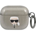 Karl Lagerfeld Калъф Karl Lagerfeld KLA3UKHGK Glitter Karl`s Head, за Apple AirPods 3 (3666339030278)