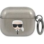 Karl Lagerfeld Калъф Karl Lagerfeld KLA3UKHGK Glitter Karl`s Head, за Apple AirPods 3 (KF000833-0)
