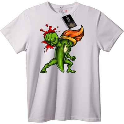 NOONEBRAND Тениска Люта Сила - S, White