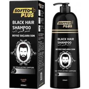 Softto PLUS Soffto PLUS Шампоан оцветител за черна коса, 350мл