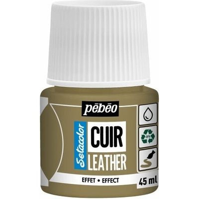 Pebeo Setacolor effect farba na kožu 45 ml metalická zlatá