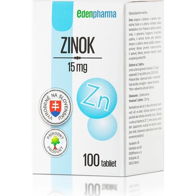 EdenPharma Zinok 15 mg 100 tabliet