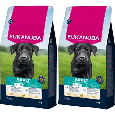 Eukanuba Adult Large Breed Chicken 2 x 15 kg
