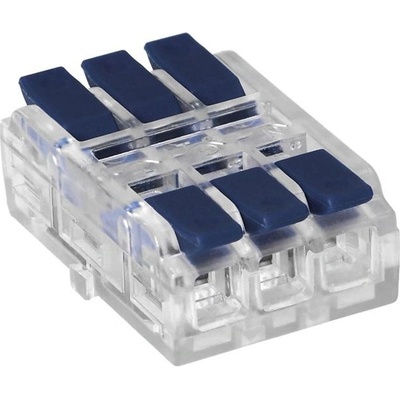 ORNO Svorka s páčkami trojitá obojstranná 0.75-4mm2 250V/32A