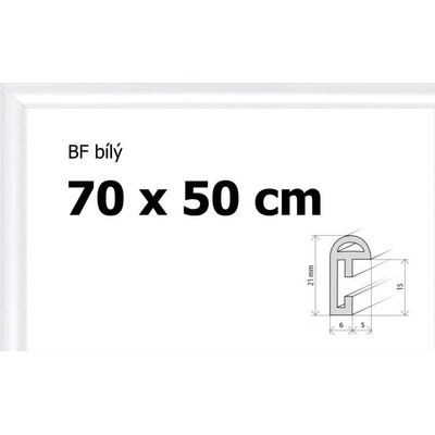 BFHM Plastový rám 70x50cm bílý – Zboží Mobilmania