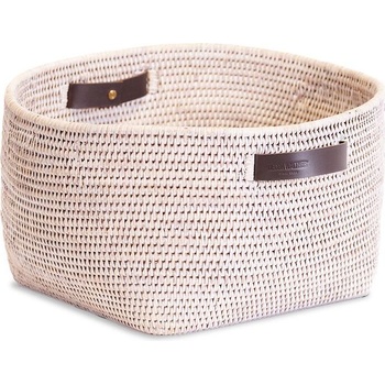 Decor Walther Кошница за съхранение Basket кръгла ратанова светлобежова (0941191)