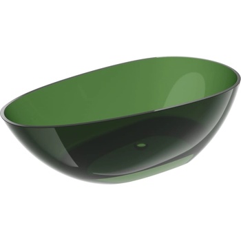 Mexen Glass Forest свободностояща прозрачна вана 170 x 85 см, хромиран бутон - 58061708502 (58061708502)