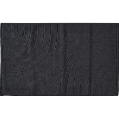 Zone Denmark Постелка за баня Time 80 x 50 см черна (33911)