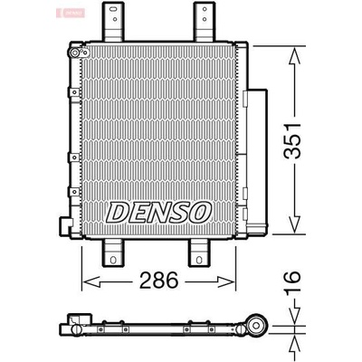 Kondenzátor klimatizace DENSO DCN35005
