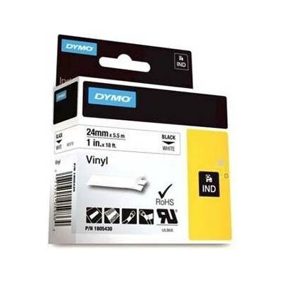 Dymo Rhino 1805430, 24mm x 5,5m, černý tisk/bílý podklad, originální páska