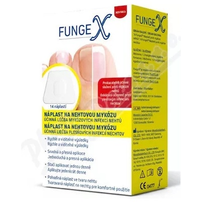 FungeX Náplasť na mykózu nechtov 14 ks