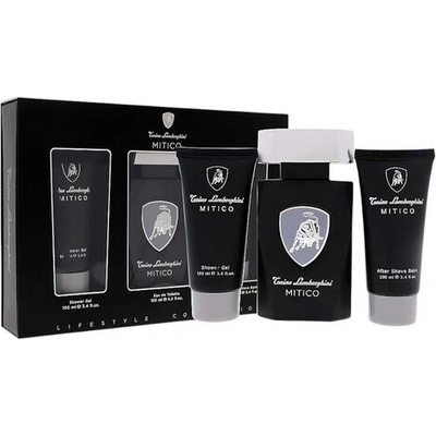 Tonino Lamborghini Mitico комплект EDT за мъже 125 мл + душ гел + афтършейв балсам